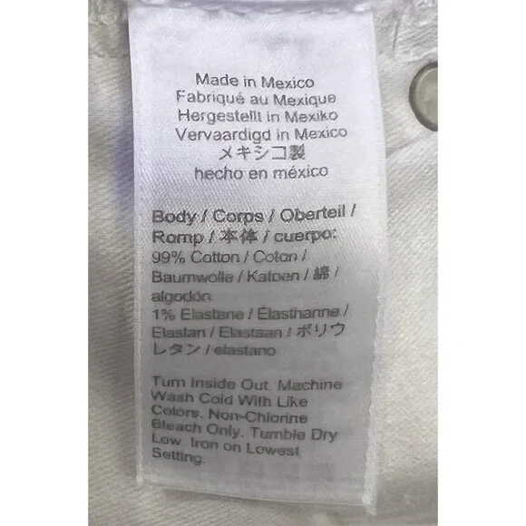 J. Crew Women’s Skinny Flare Jeans Size 29 White Stretch Zipper Pockets Denim - Picture 15 of 15